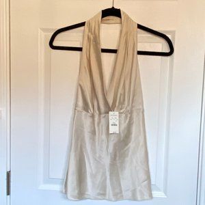 Express Silk Halter Top